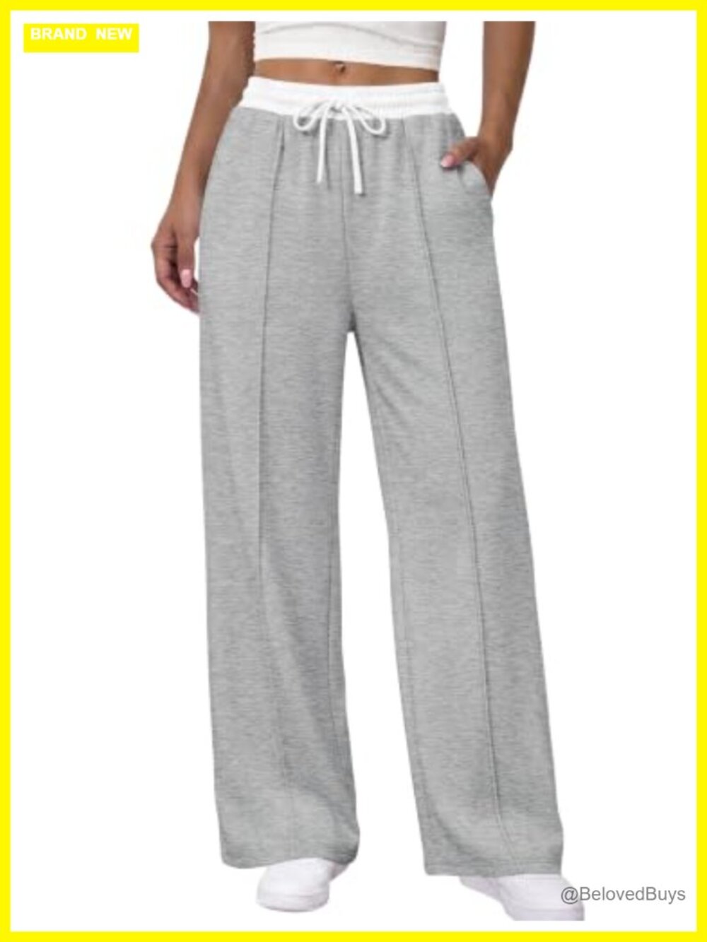 Wide Leg Sweatpants Loose Fit Pull On Pleated Front Lounge Pants